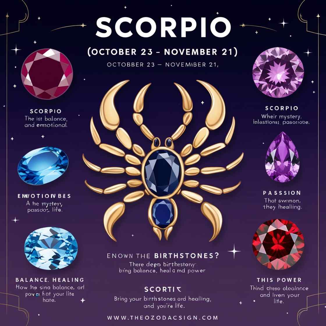 Healing Properties of the Scorpio Birthstone  