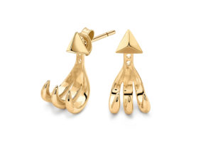 Missoma yellow gold vermeil Claw ear jackets