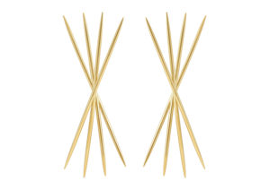 Phine yellow gold-plated silver Mkali Azagaie earrings