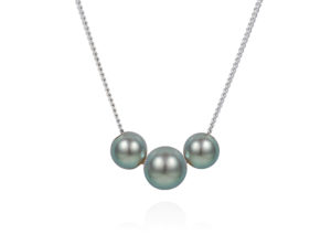 Claudia Bradby silver and pearl Abacus necklace