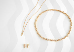 Lark & Berry yellow gold and lab-grown diamond Wave collection