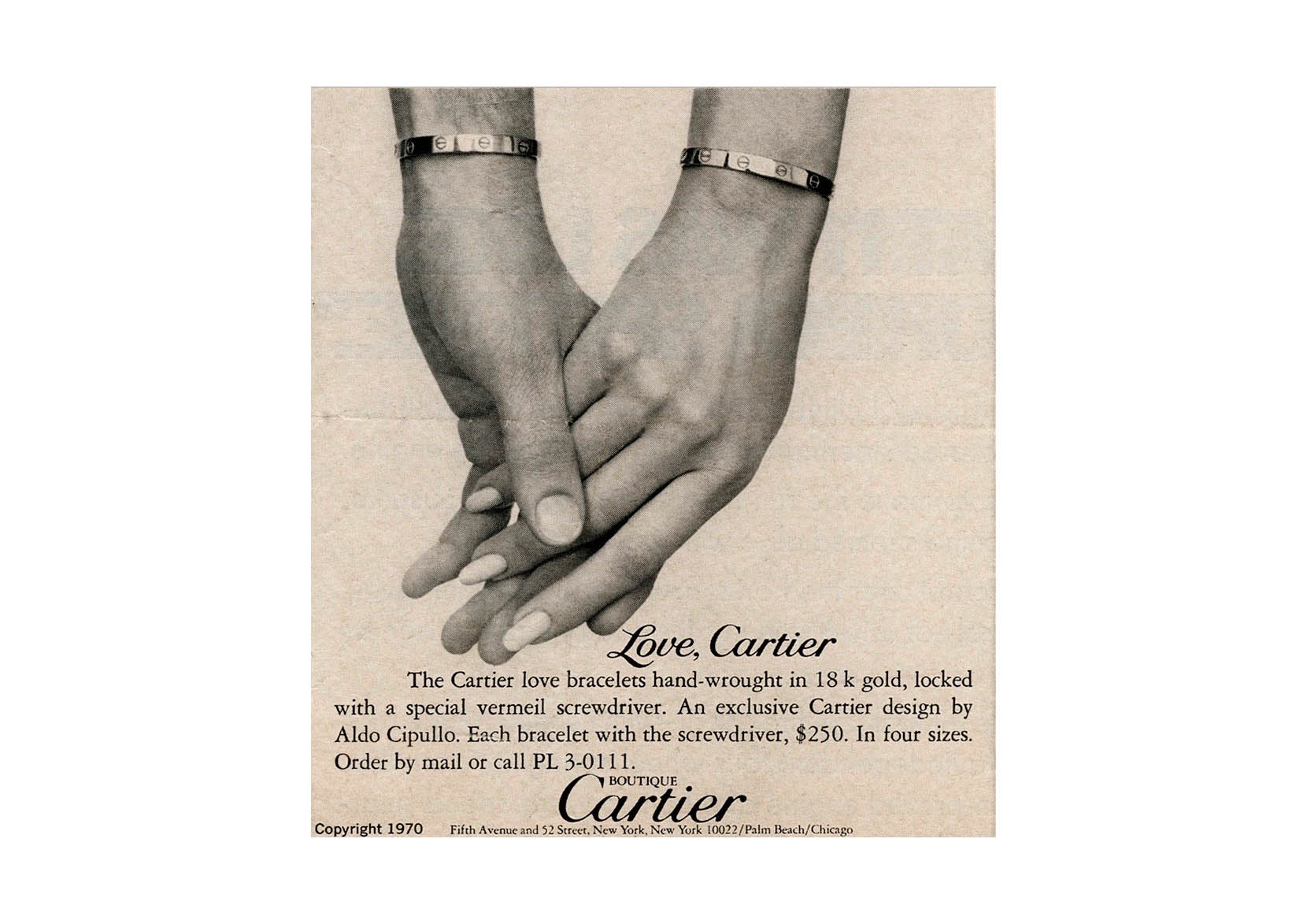cartier love bracelet original price