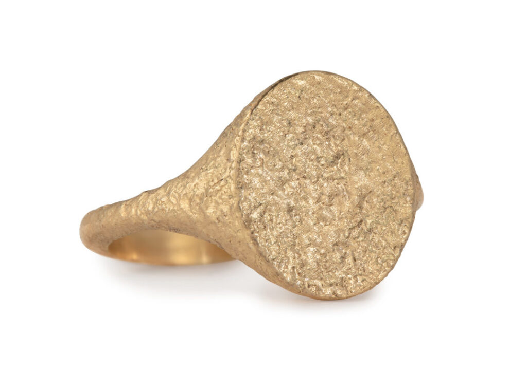 Maya Selway gold signet ring