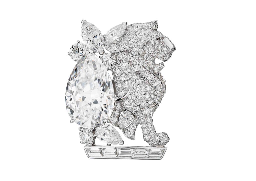 Chanel Escale à Venise diamond lion brooch