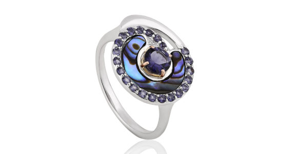 clogau-silver-rose-gold-abalone-and-iolite-ebb-and-flow-ring-550x300